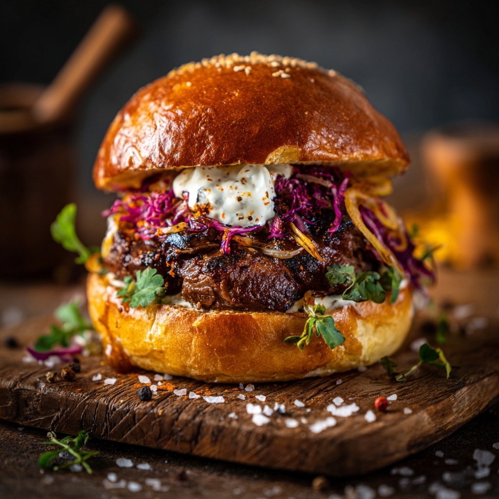 Smoky Crunch Smashed Burger